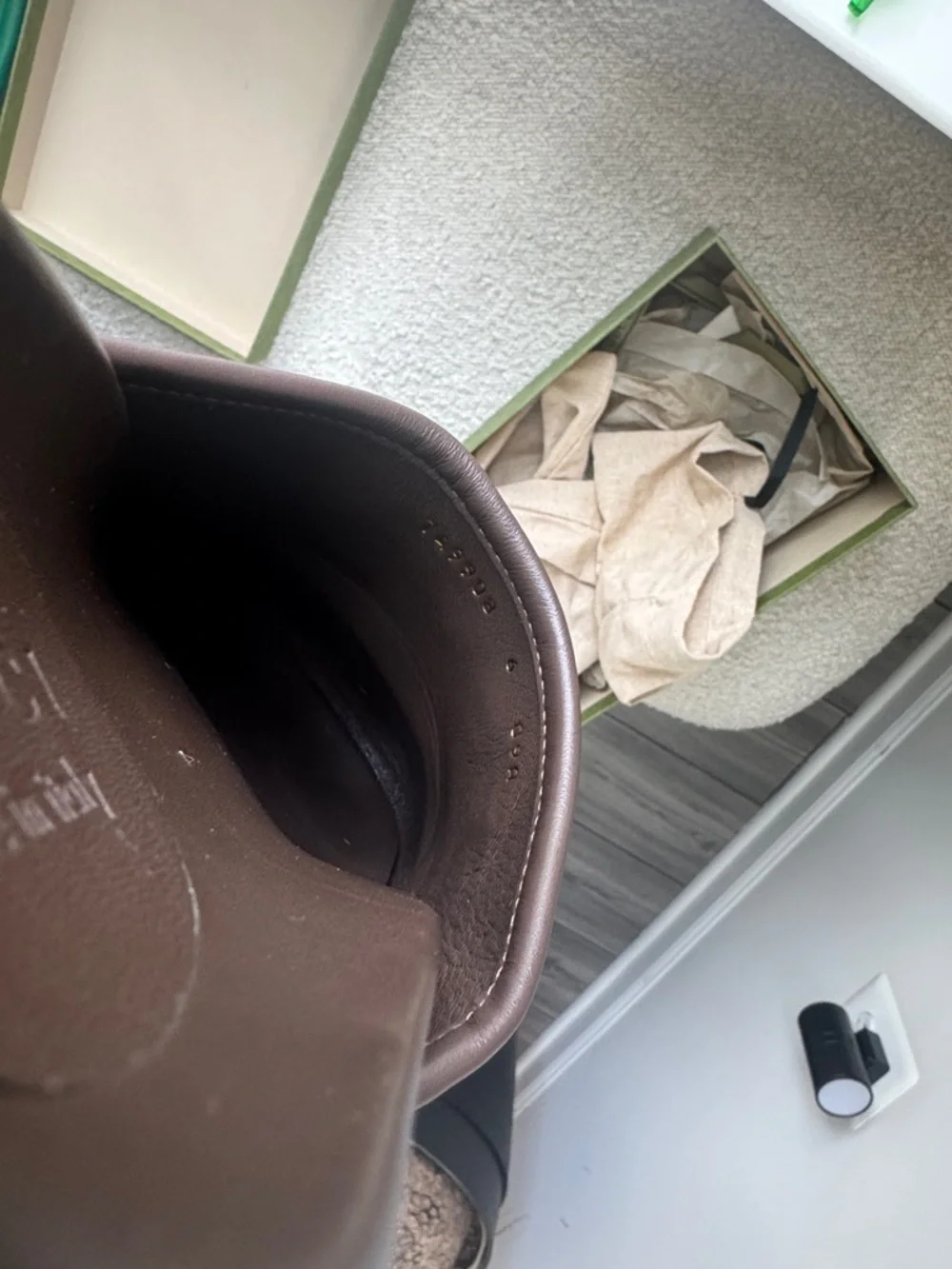 1000% Authentic Gucci Brown/Beige GG Canvas Horsebit Mule Size 9 - Picture 7 of 8